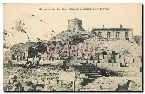 Ansichtskarte AK Auvergne Les Ruines Romaines au sommet du Puy de Dome