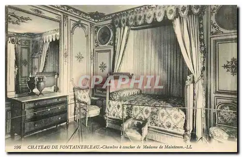 Ansichtskarte AK Chateau de Fontainebleau Chambre a coucher de Madame de Maintenon