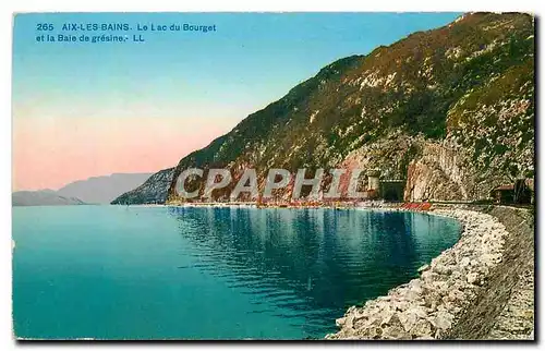Cartes postales Aix les Bains Le Lac du Bourget et la Baie de gresine