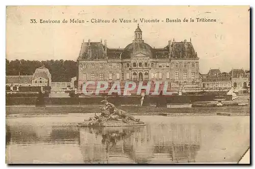Ansichtskarte AK Environs de Melun Chateau de Vaux le Vicomte Bassin de la Tritonne