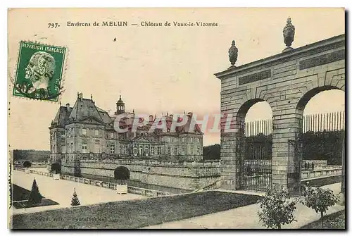 Cartes postales Environs de Melun Chateau de Vaux le Vicomte