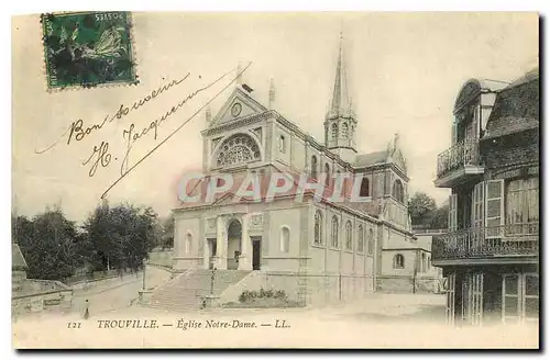 Cartes postales Trouville Eglise Notre Dame