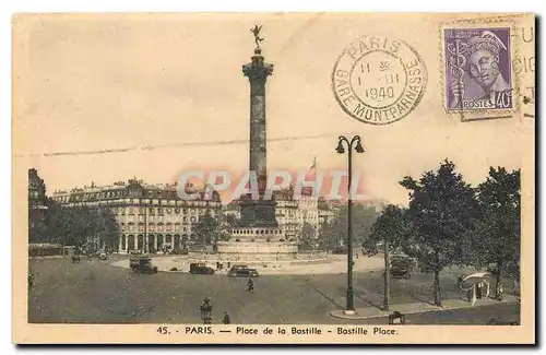 Cartes postales Paris Place de la Bastille