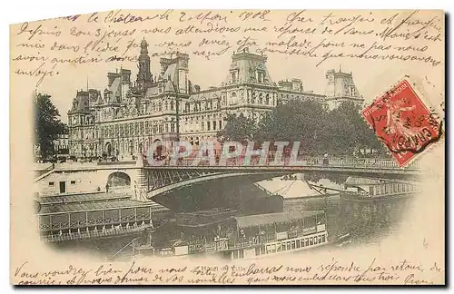 Cartes postales Paris Hotel de Ville