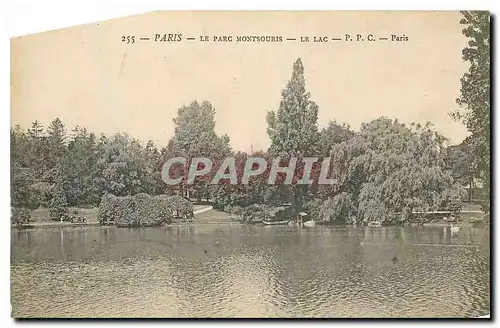 Ansichtskarte AK Paris Le Parc Montsouris le Lac Paris