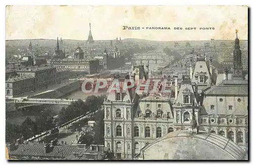 Ansichtskarte AK Paris Panorama des Sept Ponts