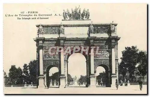 Cartes postales Paris L'Arc de Triomphe du Carrousel