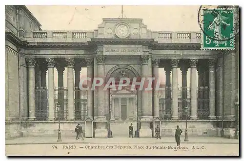 Cartes postales Paris Chambre des Deputes Place du Palais Bourbon