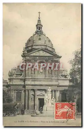 Cartes postales Paris La Sorbonne Place de la Sorbonne