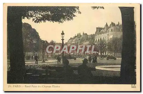 Cartes postales Paris Rond Point des Chamos Elysees