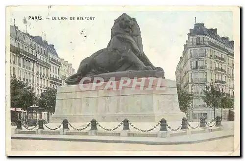 Cartes postales Paris le Lion de Belfort