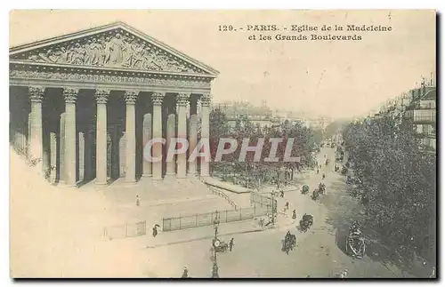 Ansichtskarte AK Paris Eglise de la Madeleine et les Grands Boulevards