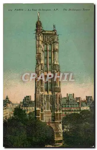 Cartes postales Paris la tour St Jacques