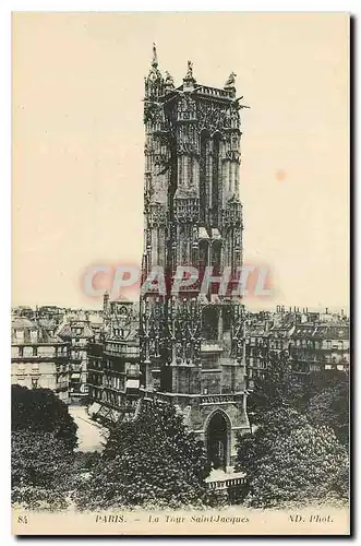 Cartes postales Paris la Tour Saint Jacques