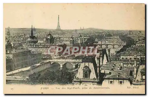 Ansichtskarte AK Paris vue des Sept Ponts prise de Saint Gervais