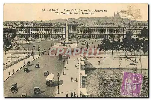 Cartes postales Paris Place de la Conrcorde panorama