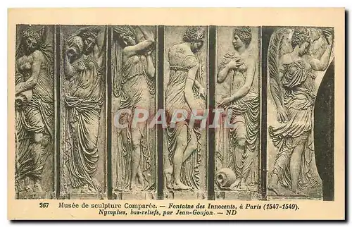 Cartes postales Musee de sculpture Comparee fontaine des Innocents a Paris