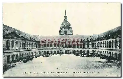 Ansichtskarte AK Paris Hotel des Invalides Cour d'Honneur