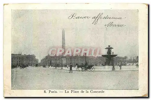 Cartes postales Paris La Place de la Concorde