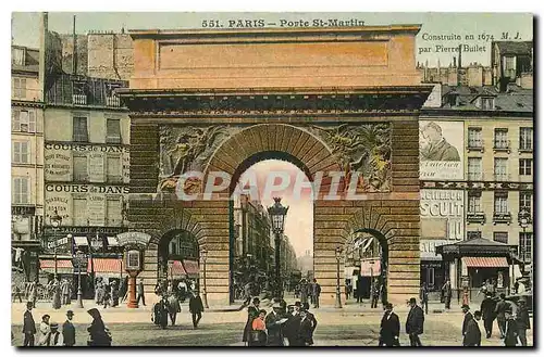 Cartes postales Paris Porte St Martin