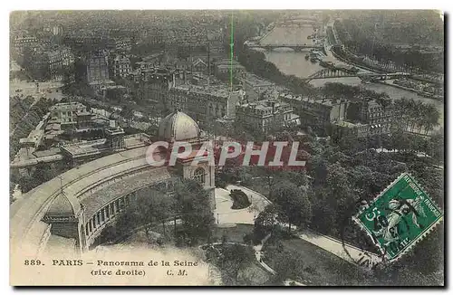 Cartes postales Paris Panorama de la Seine rive droite