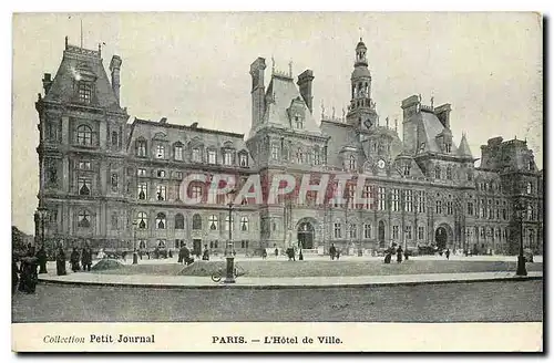 Cartes postales Collection Petit Journal Paris l'Hotel de Ville