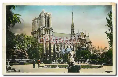 Ansichtskarte AK Paris en Flanant Notre Dame u du square R. Viviani