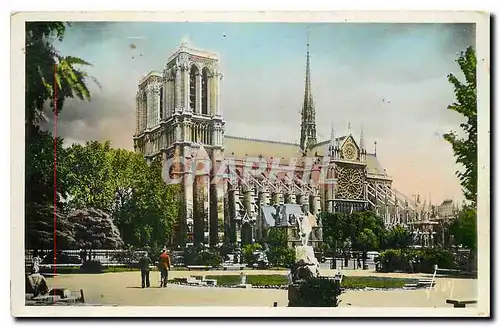 Ansichtskarte AK Paris en Flanant Notre Dame vu du Square R Viviani