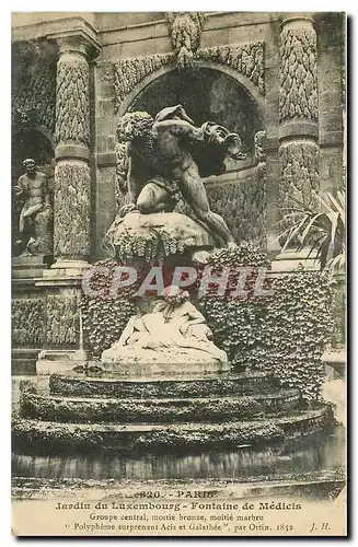 Cartes postales Paris Jardin du Luxembourg Fontaine de Medicis