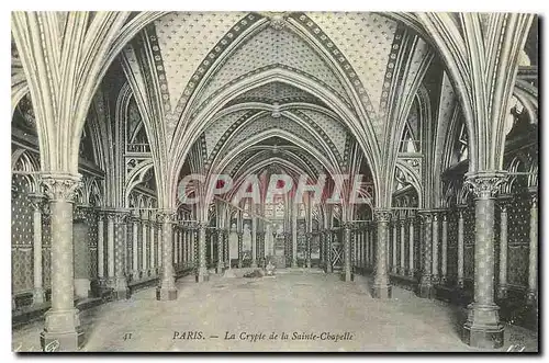 Ansichtskarte AK Paris La crypte de la Sainte Chapelle
