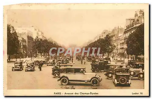 Ansichtskarte AK Paris Avenue des Champs Elysees Automobile