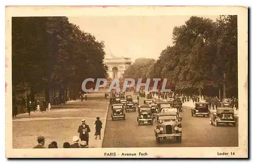 Cartes postales Paris Avenue Foch