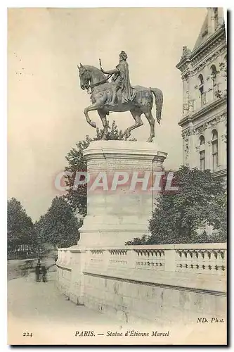 Ansichtskarte AK Paris Statue d'Etienne Marcel