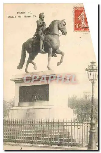 Cartes postales Paris Statue de Henri IV