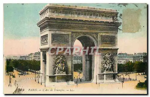 Cartes postales Paris L'Arc de Triomphe