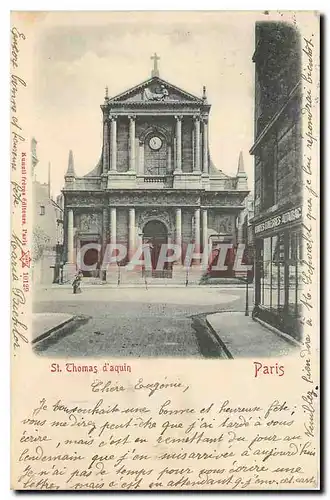 Cartes postales St Thomas d'Aquin Paris