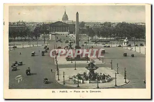 Cartes postales Paris Place de la Concorde