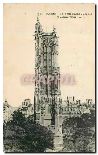 Cartes postales Paris La Tour Saint Jacques