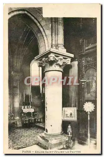 Cartes postales Paris Eglise Saint Julien le Pauvre