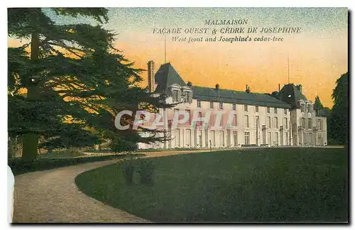 Cartes postales Malmaison Facade Ouest & Cedre de Josephine