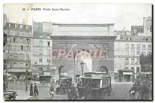 Cartes postales Paris Porte Saint Martin