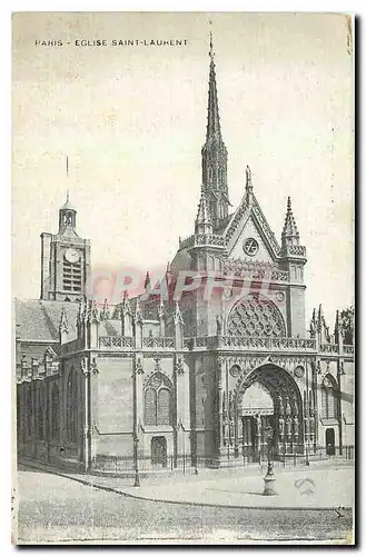 Cartes postales Paris Eglise Saint Laurent