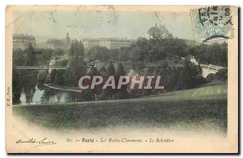 Ansichtskarte AK Paris Les Buttes Chaumont Le Belvedere