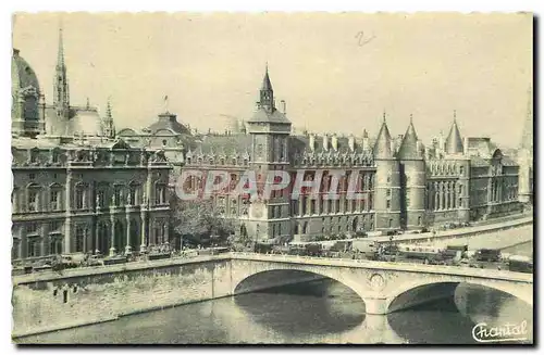 Ansichtskarte AK Paris La Conciergerie et la Seine