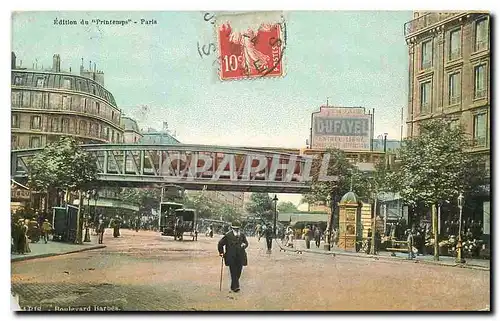 Cartes postales Paris Boulevard Barbes Metro