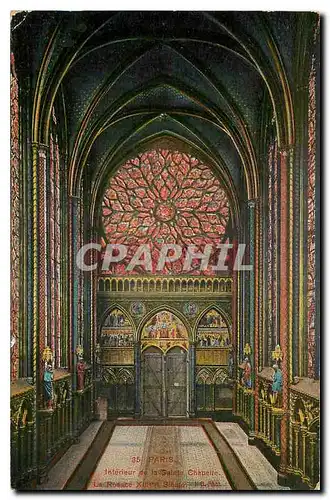 Ansichtskarte AK Paris Interieur de la Sainte Chapelle