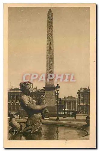 Cartes postales Paris L'Obelisque de Louqsor Place de la Concorde