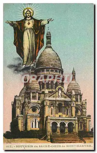 Cartes postales Souvenir du Sacre Coeur de Montmartre