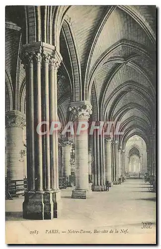 Cartes postales Paris Notre Dame Bas cote de la Nef