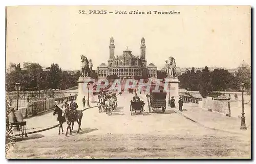 Ansichtskarte AK Paris Pont d'Iena et Trocadero